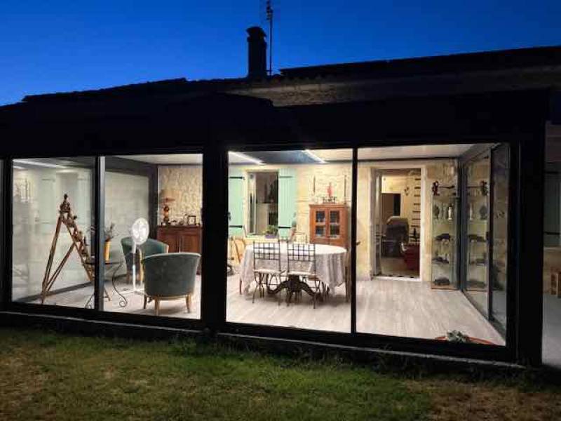 Véranda Espace Lounge avec Puit de lumière sur Libourne 