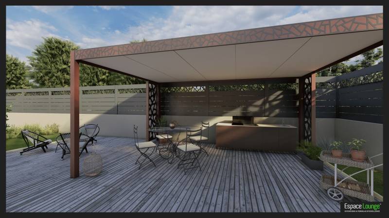 Pergola sur mesure sur la commune d' Andernos les Bains